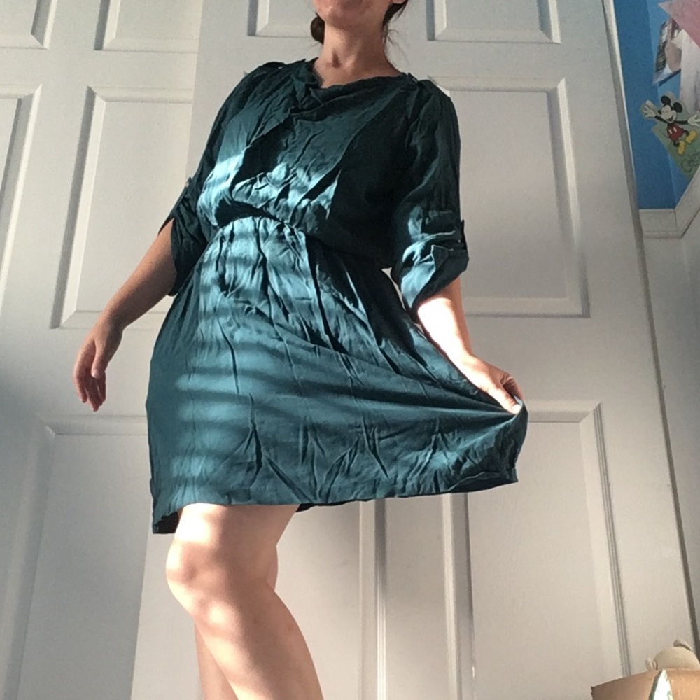 teal dress!